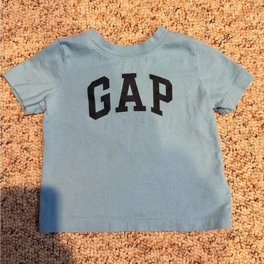 GAP Kids Light Blue Tee with Black Logo
